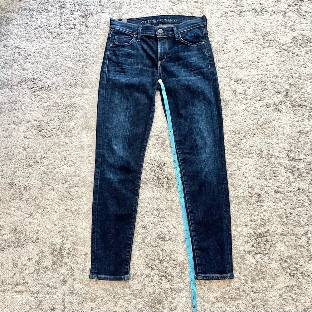 Citizens of Humanity Slim Fit Stretch Jeans-Dark Wash Blue-Women US Size 26 - Picture 12 of 15
